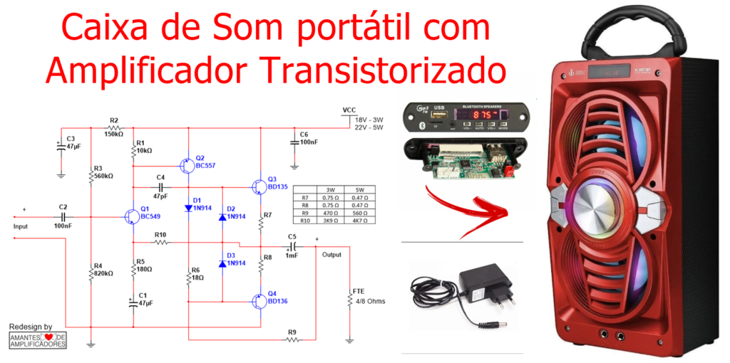 Esquema Amplificador Transistorizado De W Amantes De Amplificadores