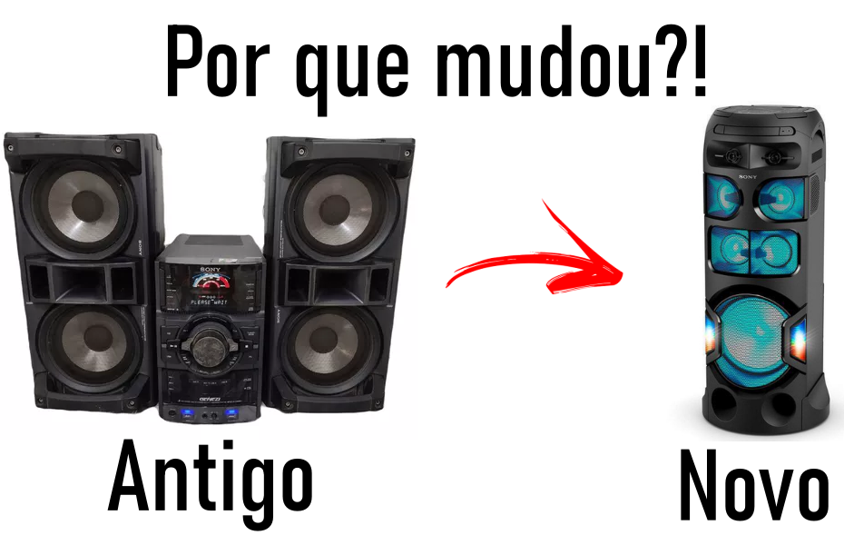 fim dos mini system de duas caixas