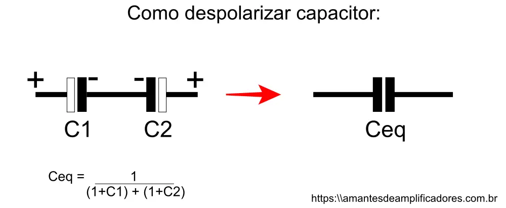 como despolarizar capacitor eletrolítico e ligar na corenta 