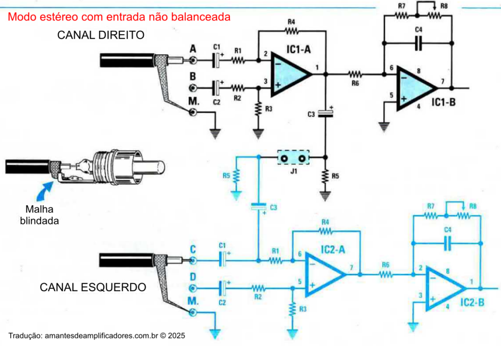 ligação estéreo não balanceada do amplificador automotivo igbt 200w rms