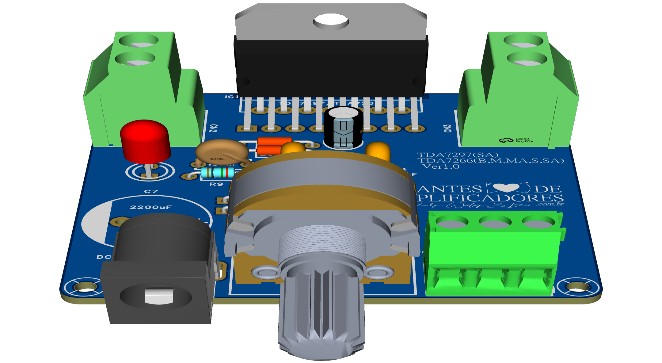 tda7297 or tda7266 amplifier board circuit diagram pdf download